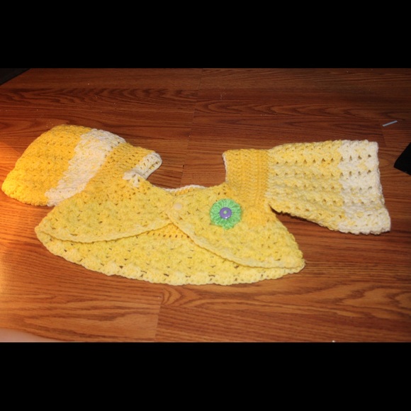 Homemade Flower Kids Dress w/ Cardigans - Picture 3 of 3